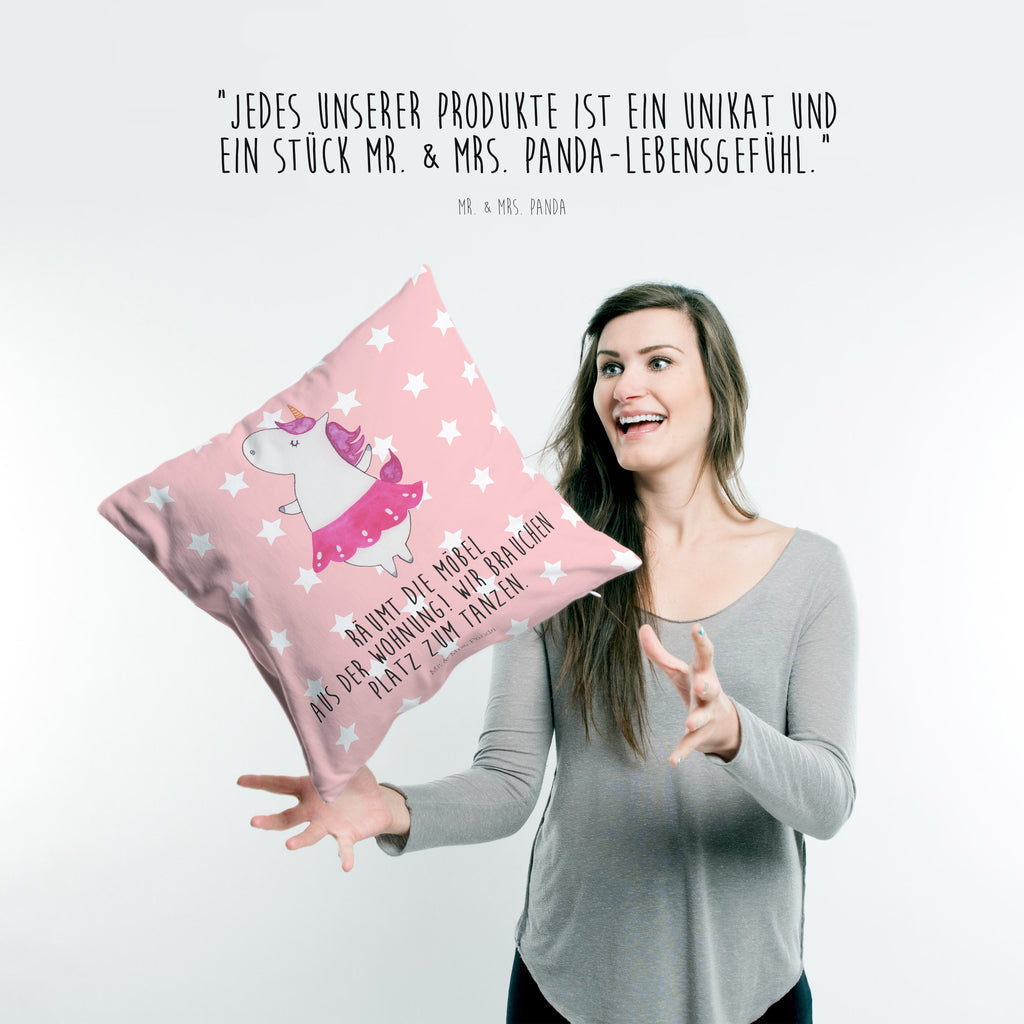 40x40 Kissen Einhorn Ballerina Kissenhülle, Kopfkissen, Sofakissen, Dekokissen, Motivkissen, Einhorn, Einhörner, Einhorn Deko, Pegasus, Unicorn, Tanzen, Ballerina, Party, Wohnung, Spaß, Feiern, Geburtstag, Tänzerin, Lebenslust, Lebensfreude