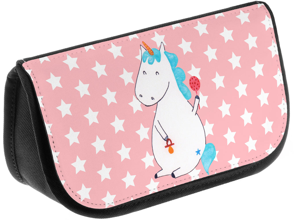 Kosmetiktasche Einhorn Baby Kosmetikbeutel, Kulturtasche, Kulturbeutel, Schminktasche, Make-Up Tasche, Einhorn, Einhörner, Einhorn Deko, Pegasus, Unicorn, Mutter, Geburt, Geburtstag, erstes Kind, Baby, Babyglück, Nachwuchs, Eltern, Party, Kind, Schnuller