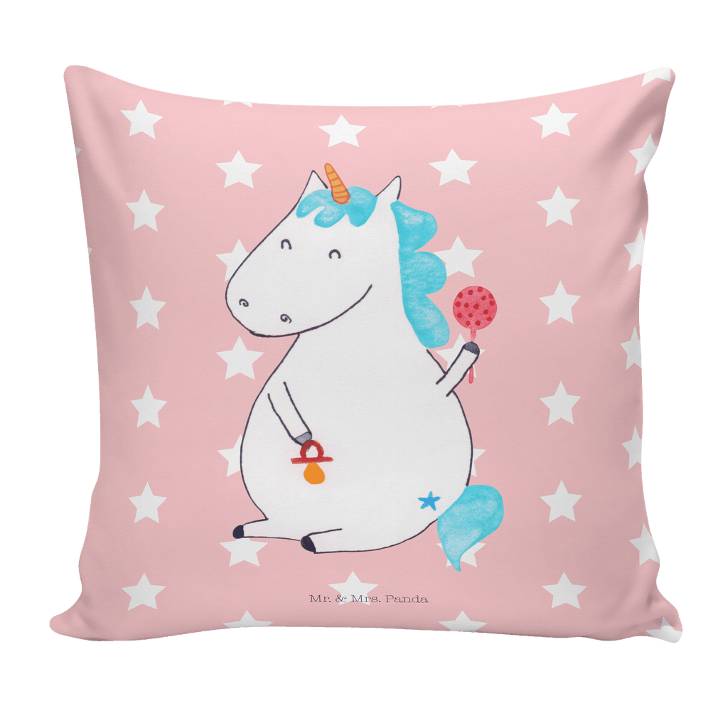 40x40 Kissen Einhorn Baby Kissenhülle, Kopfkissen, Sofakissen, Dekokissen, Motivkissen, Einhorn, Einhörner, Einhorn Deko, Pegasus, Unicorn, Mutter, Geburt, Geburtstag, erstes Kind, Baby, Babyglück, Nachwuchs, Eltern, Party, Kind, Schnuller