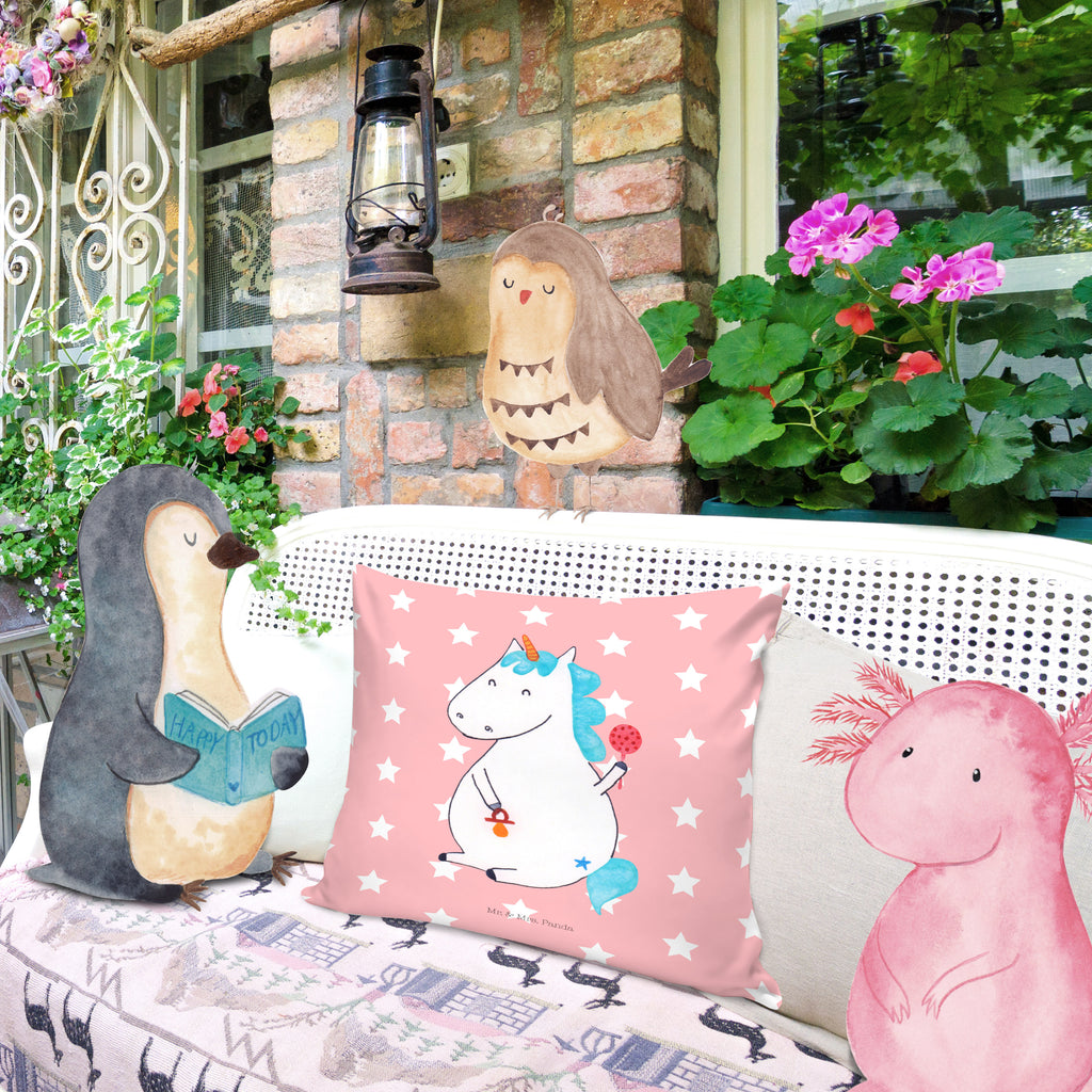 40x40 Kissen Einhorn Baby Kissenhülle, Kopfkissen, Sofakissen, Dekokissen, Motivkissen, Einhorn, Einhörner, Einhorn Deko, Pegasus, Unicorn, Mutter, Geburt, Geburtstag, erstes Kind, Baby, Babyglück, Nachwuchs, Eltern, Party, Kind, Schnuller