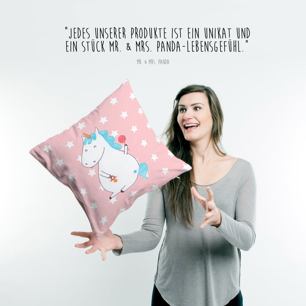 40x40 Kissen Einhorn Baby Kissenhülle, Kopfkissen, Sofakissen, Dekokissen, Motivkissen, Einhorn, Einhörner, Einhorn Deko, Pegasus, Unicorn, Mutter, Geburt, Geburtstag, erstes Kind, Baby, Babyglück, Nachwuchs, Eltern, Party, Kind, Schnuller