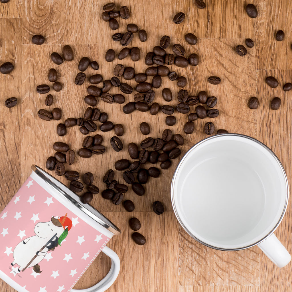 Camping Emaille Tasse Einhorn Bube Campingtasse, Trinkbecher, Metalltasse, Outdoor Tasse, Emaille Trinkbecher, Blechtasse Outdoor, Emaille Campingbecher, Edelstahl Trinkbecher, Metalltasse für Camping, Kaffee Blechtasse, Camping Tasse Metall, Einhorn, Einhörner, Einhorn Deko, Pegasus, Unicorn, Bube, Mittelalter