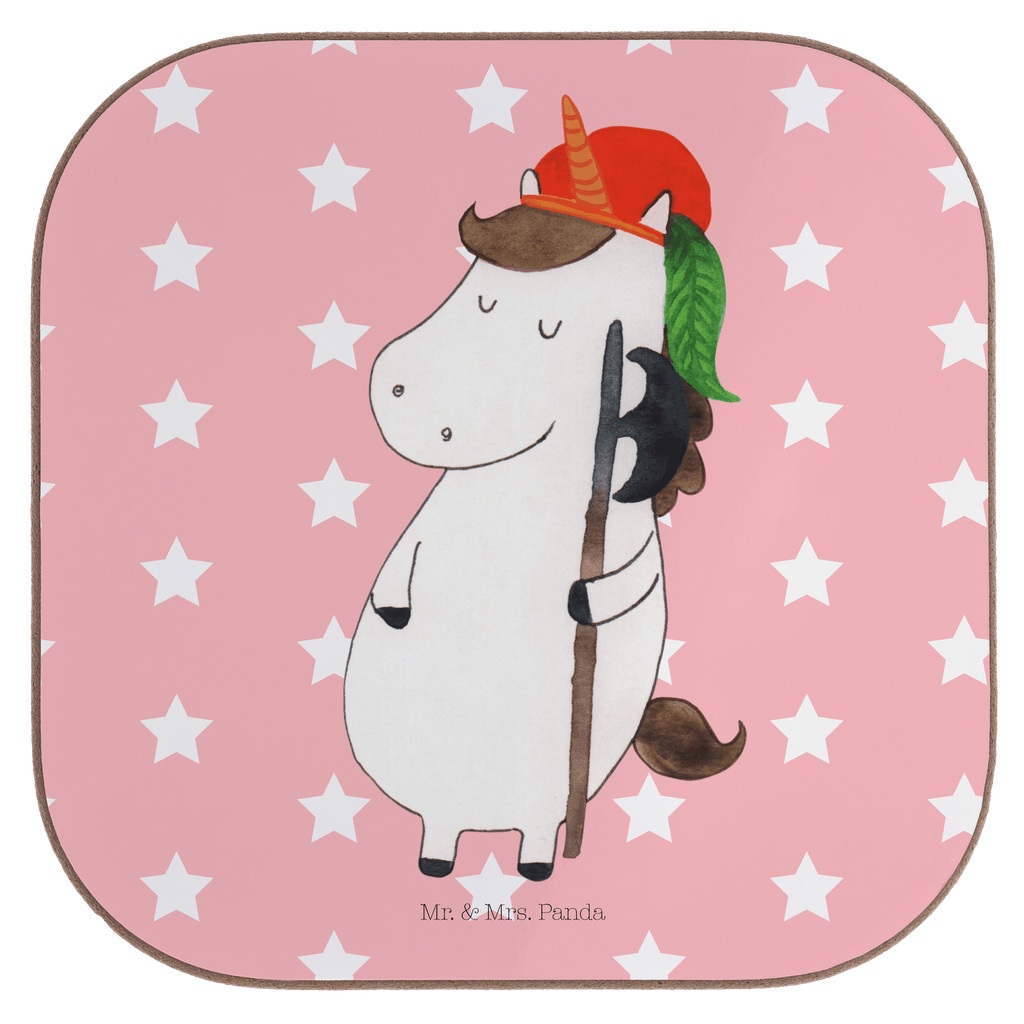 Quadratische Untersetzer Einhorn Bube Bierdeckel, Glasuntersetzer, Untersetzer Gläser, Getränkeuntersetzer, Einhorn, Einhörner, Einhorn Deko, Pegasus, Unicorn, Bube, Mittelalter