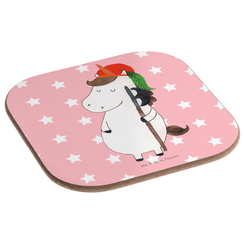 Quadratische Untersetzer Einhorn Bube Bierdeckel, Glasuntersetzer, Untersetzer Gläser, Getränkeuntersetzer, Einhorn, Einhörner, Einhorn Deko, Pegasus, Unicorn, Bube, Mittelalter