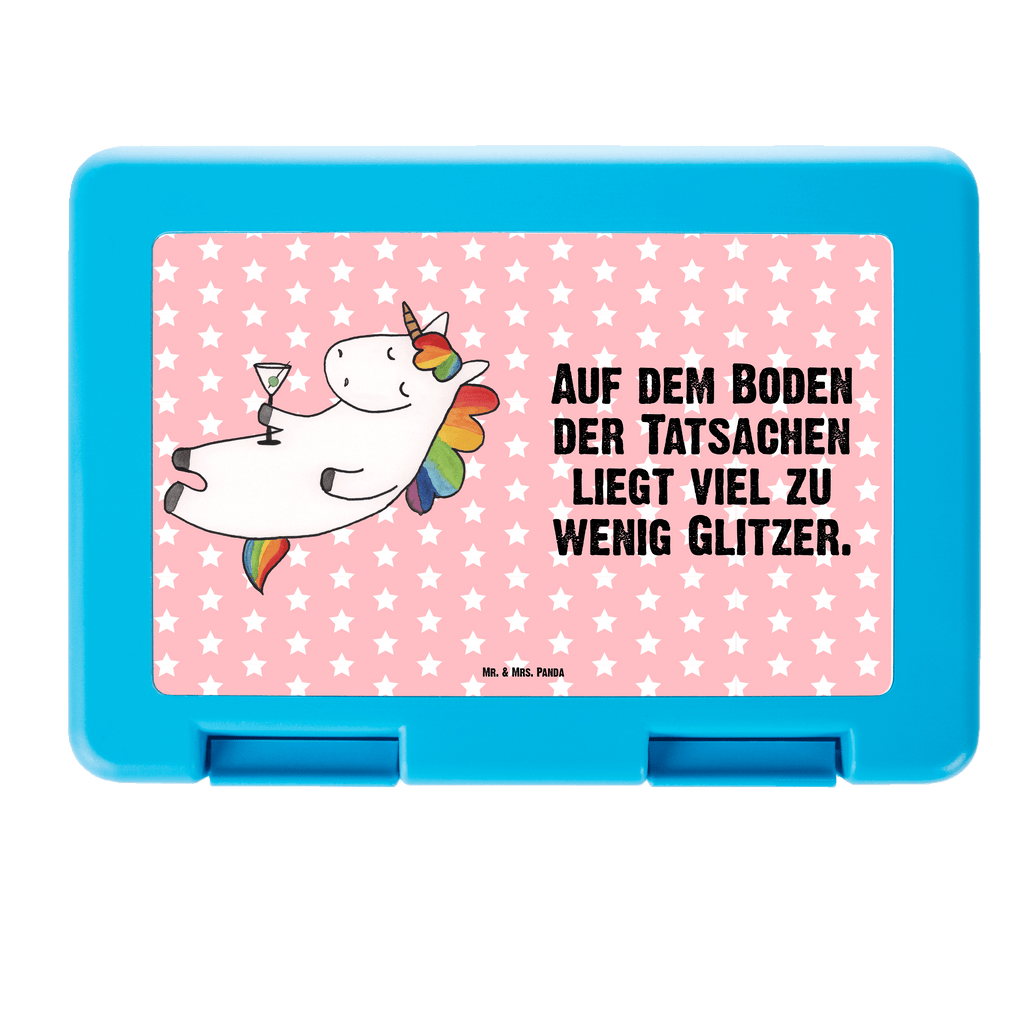 Brotdose Einhorn Cocktail Brotbox, Snackbox, Lunch box, Butterbrotdose, Brotzeitbox, Einhorn, Einhörner, Einhorn Deko, Pegasus, Unicorn, Party, Spaß, Feiern, Caipirinha, Rum, Cuba Libre, Sekt, Freundin, Geburtstag, lustig, witzig, Spruch, Glitzer