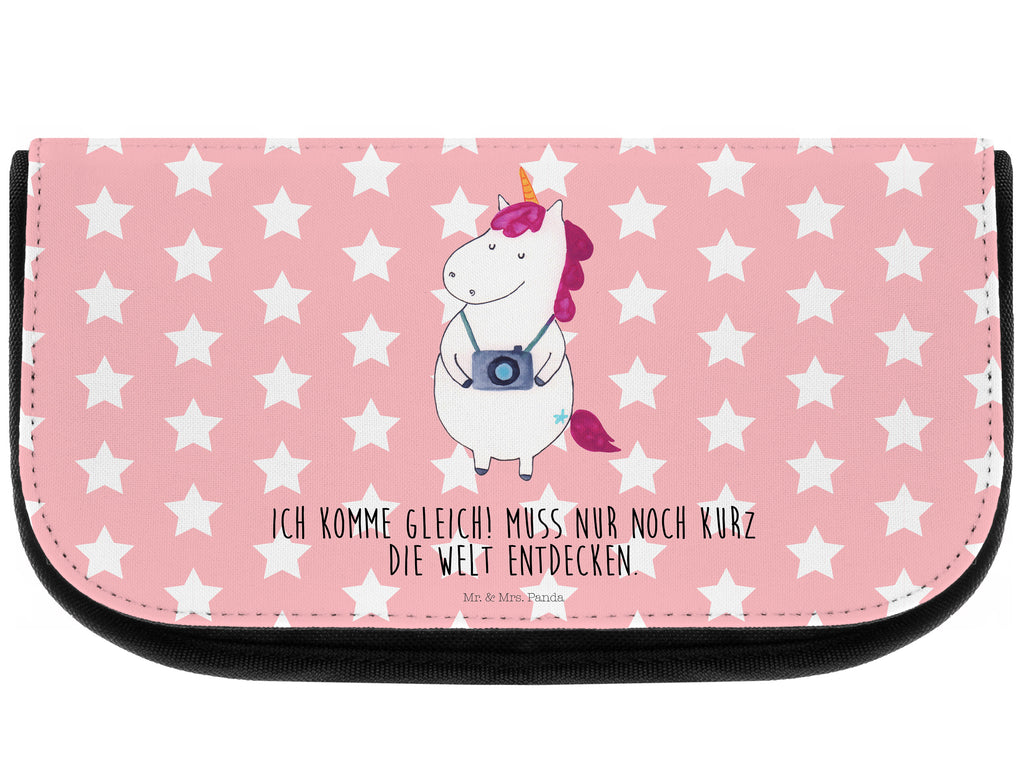 Kosmetiktasche Einhorn Fotograf Kosmetikbeutel, Kulturtasche, Kulturbeutel, Schminktasche, Make-Up Tasche, Einhorn, Einhörner, Einhorn Deko, Pegasus, Unicorn, Fotograf, Fotografie, Kamera, Reisen, Weltreise, Weltenbummler, Urlaub, Tourist, Kurztrip, Reise, Städtereise