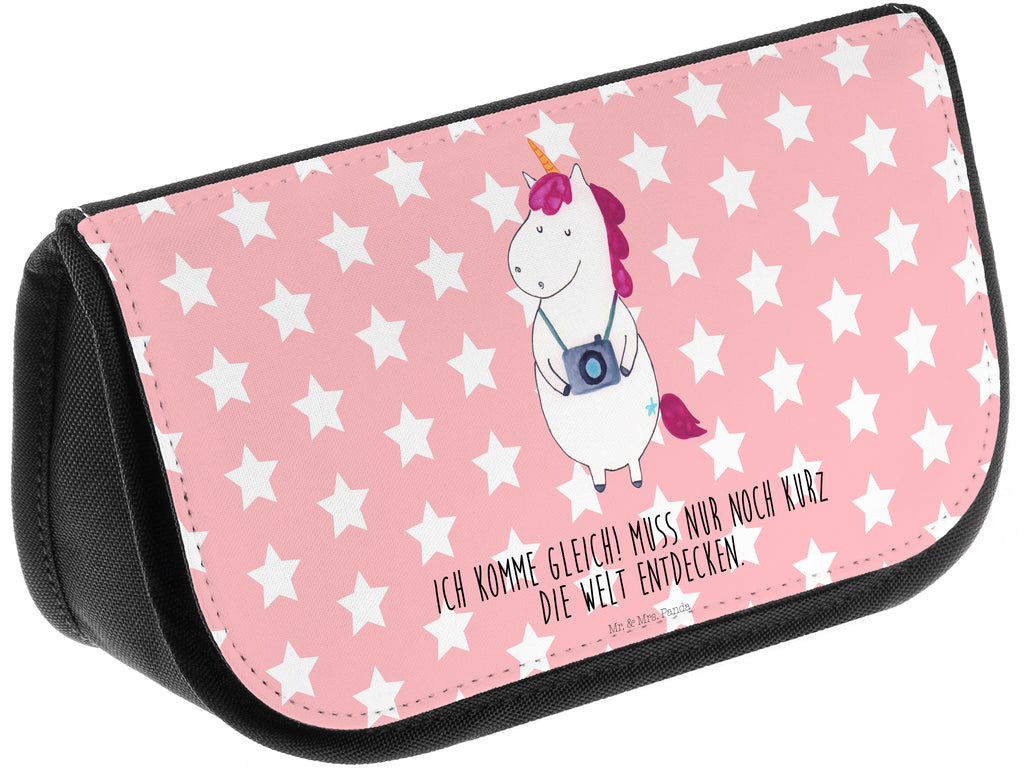 Kosmetiktasche Einhorn Fotograf Kosmetikbeutel, Kulturtasche, Kulturbeutel, Schminktasche, Make-Up Tasche, Einhorn, Einhörner, Einhorn Deko, Pegasus, Unicorn, Fotograf, Fotografie, Kamera, Reisen, Weltreise, Weltenbummler, Urlaub, Tourist, Kurztrip, Reise, Städtereise