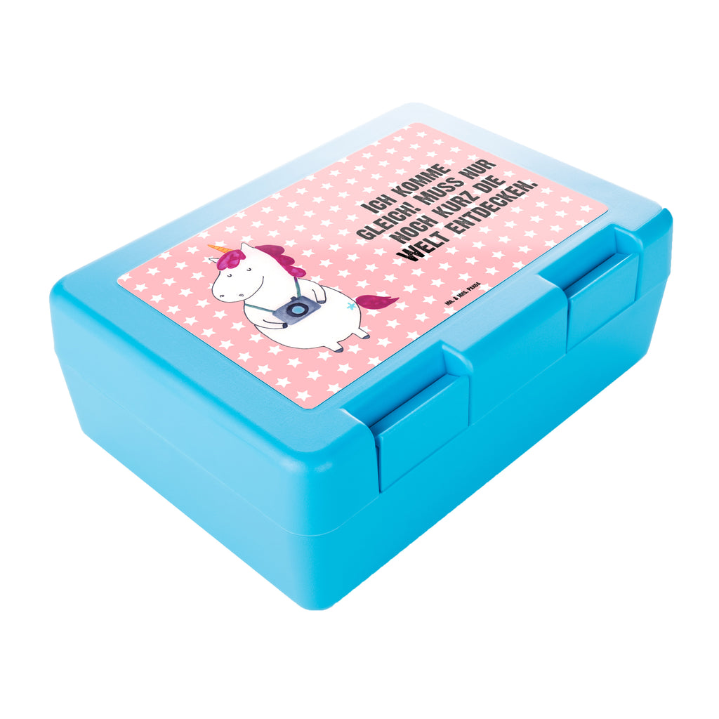 Brotdose Einhorn Fotograf Brotbox, Snackbox, Lunch box, Butterbrotdose, Brotzeitbox, Einhorn, Einhörner, Einhorn Deko, Pegasus, Unicorn, Fotograf, Fotografie, Kamera, Reisen, Weltreise, Weltenbummler, Urlaub, Tourist, Kurztrip, Reise, Städtereise