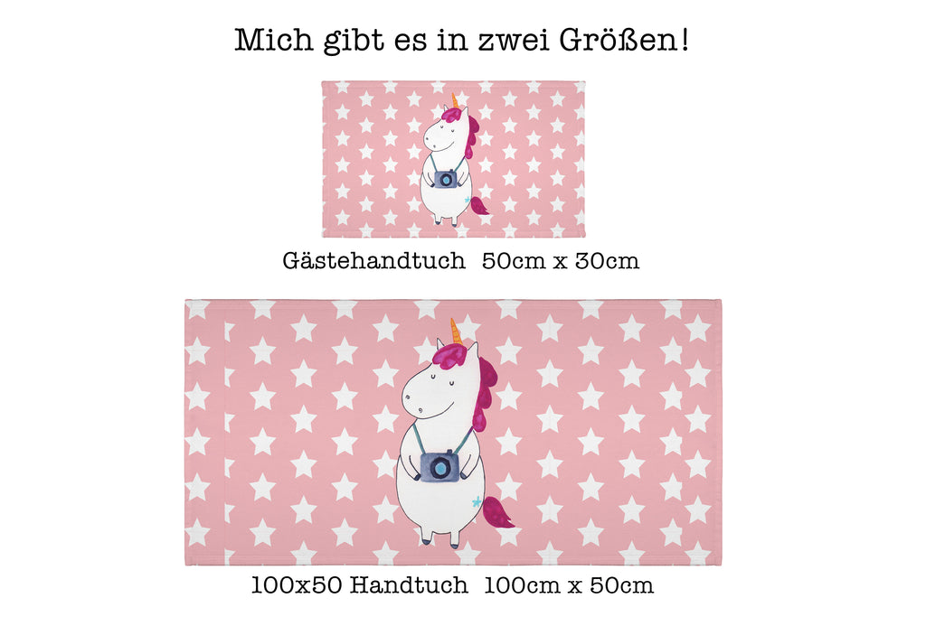 Gäste Handtuch Einhorn Fotograf Gästetuch, Reisehandtuch, Sport Handtuch, Frottier, Kinder Handtuch, Einhorn, Einhörner, Einhorn Deko, Pegasus, Unicorn, Fotograf, Fotografie, Kamera, Reisen, Weltreise, Weltenbummler, Urlaub, Tourist, Kurztrip, Reise, Städtereise