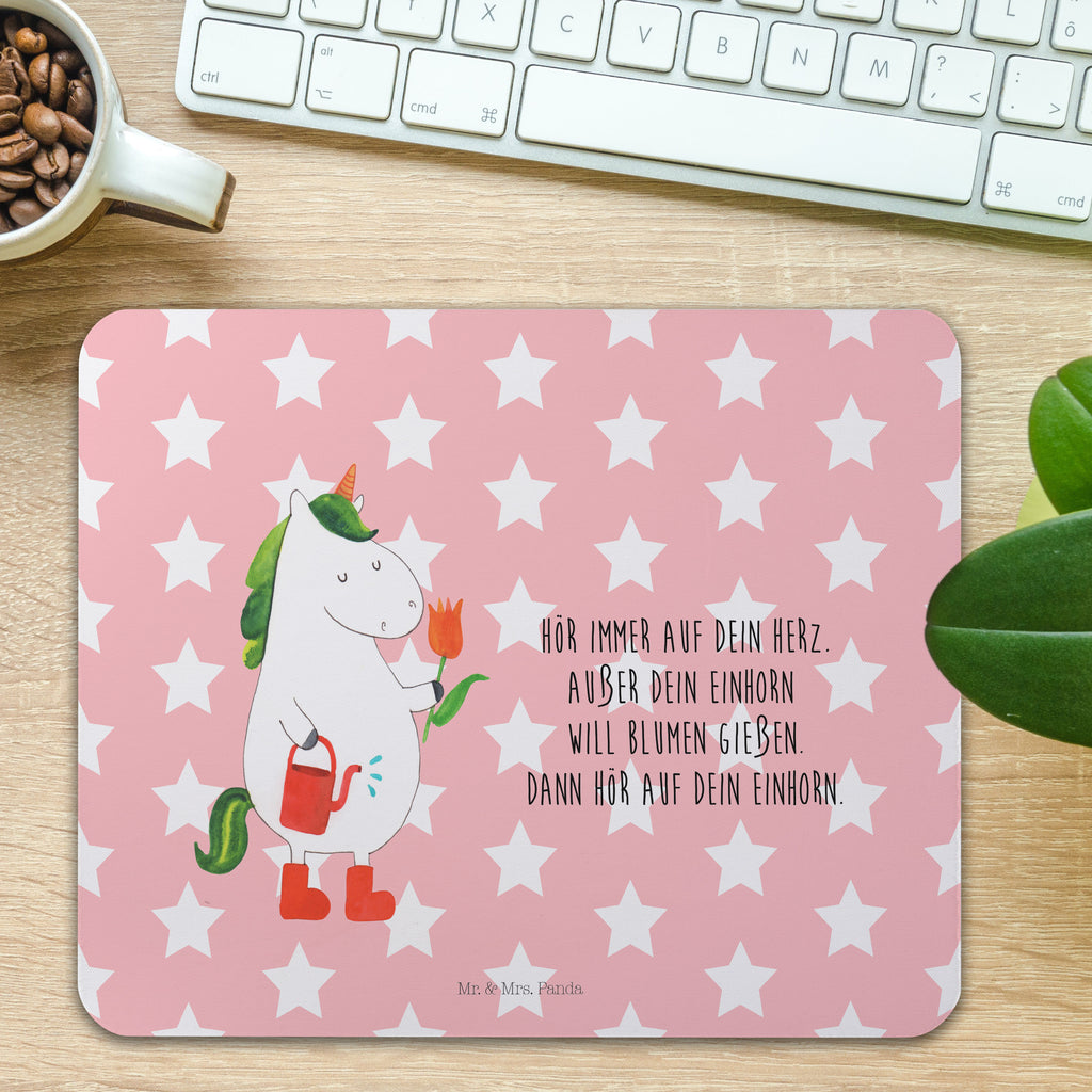 Mauspad Einhorn Gärtner Mousepad, Computer zubehör, Büroausstattung, PC Zubehör, Arbeitszimmer, Mauspad, Einzigartiges Mauspad, Designer Mauspad, Einhorn, Einhörner, Einhorn Deko, Pegasus, Unicorn, Luftballon, Gießkanne, Giesskanne, Lebenslust, Freude, Blume, Freundin, Garten, Stiefel