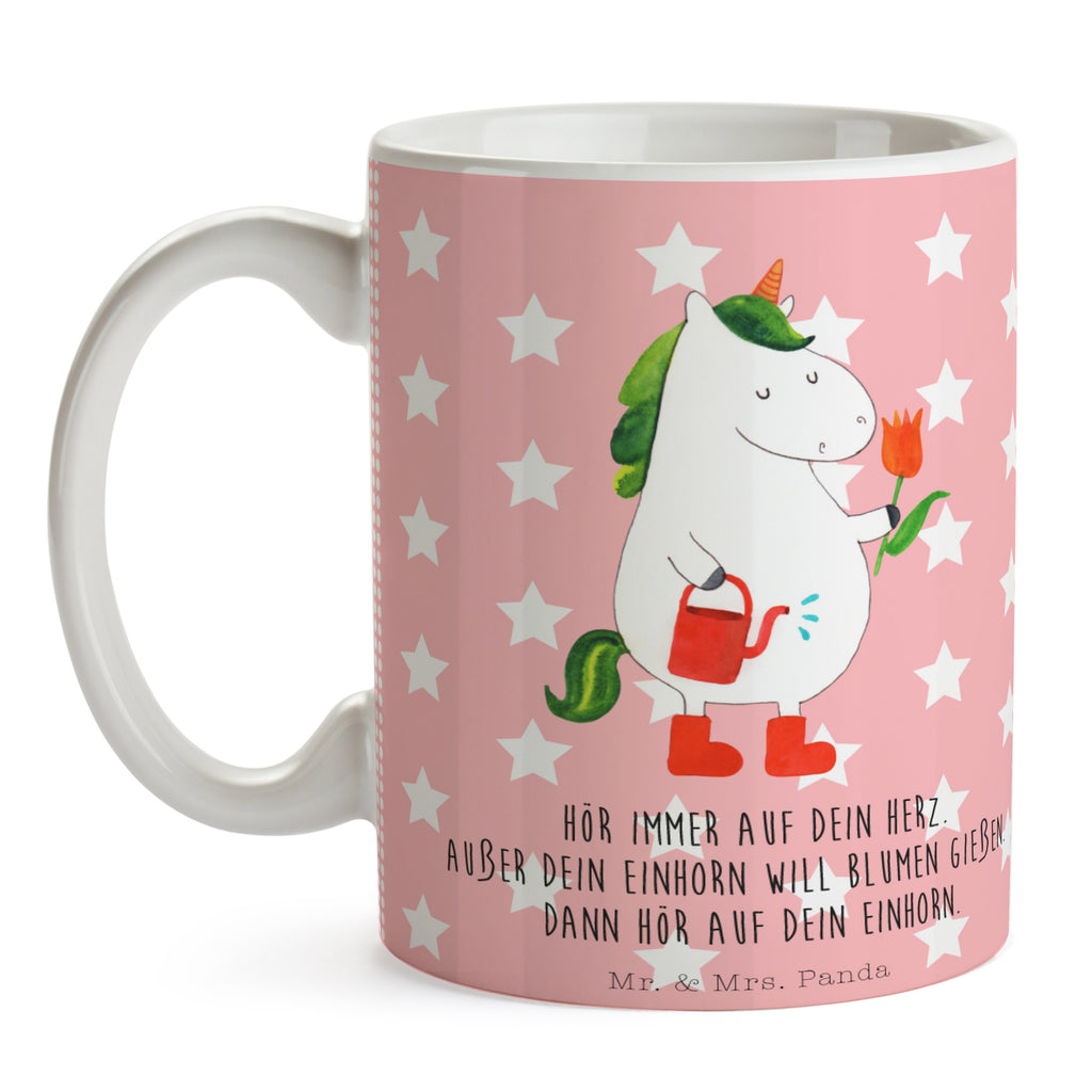 Tasse Einhorn Gärtner Einhorn, Einhörner, Unicorn, Luftballon, Gießkanne, Giesskanne, Lebenslust, Freude, Blume, Freundin, Garten, Stiefel Becher, Kaffeetasse, Kaffeebecher, Tee, Frühstück, Büro  Einhorn, Einhörner, Einhorn Deko, Pegasus, Unicorn