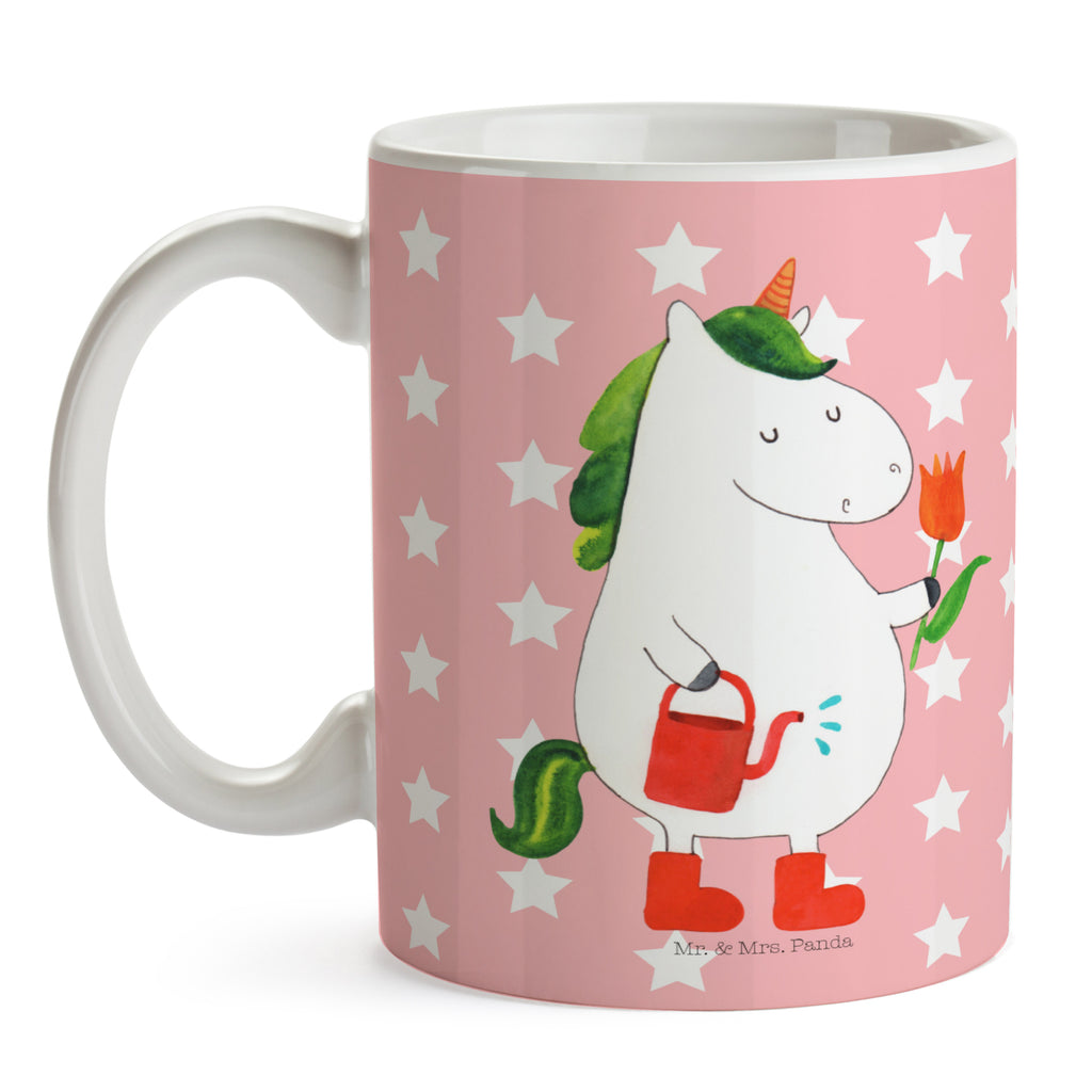 Tasse Einhorn Gärtner Einhorn, Einhörner, Unicorn, Luftballon, Gießkanne, Giesskanne, Lebenslust, Freude, Blume, Freundin, Garten, Stiefel Becher, Kaffeetasse, Kaffeebecher, Tee, Frühstück, Büro  Einhorn, Einhörner, Einhorn Deko, Pegasus, Unicorn