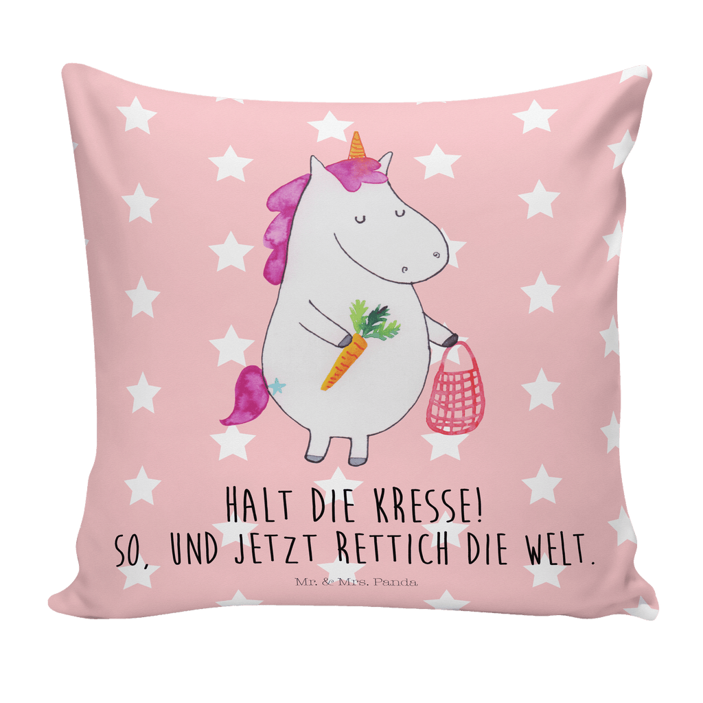 40x40 Kissen Einhorn Gemüse Kissenhülle, Kopfkissen, Sofakissen, Dekokissen, Motivkissen, Einhorn, Einhörner, Einhorn Deko, Pegasus, Unicorn, Biomarkt, Bio, Gemüse, Wochenmarkt