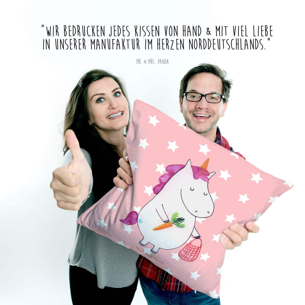 40x40 Kissen Einhorn Gemüse Kissenhülle, Kopfkissen, Sofakissen, Dekokissen, Motivkissen, Einhorn, Einhörner, Einhorn Deko, Pegasus, Unicorn, Biomarkt, Bio, Gemüse, Wochenmarkt