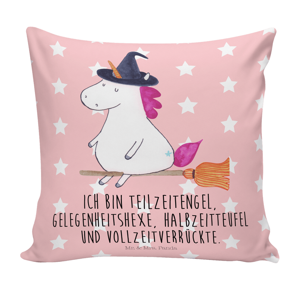 40x40 Kissen Einhorn Hexe Kissenhülle, Kopfkissen, Sofakissen, Dekokissen, Motivkissen, Einhorn, Einhörner, Einhorn Deko, Pegasus, Unicorn, Frau, Ehefrau, Hexe, Teufel, Engel, Verrückte, Freundin, Leben, Zicke