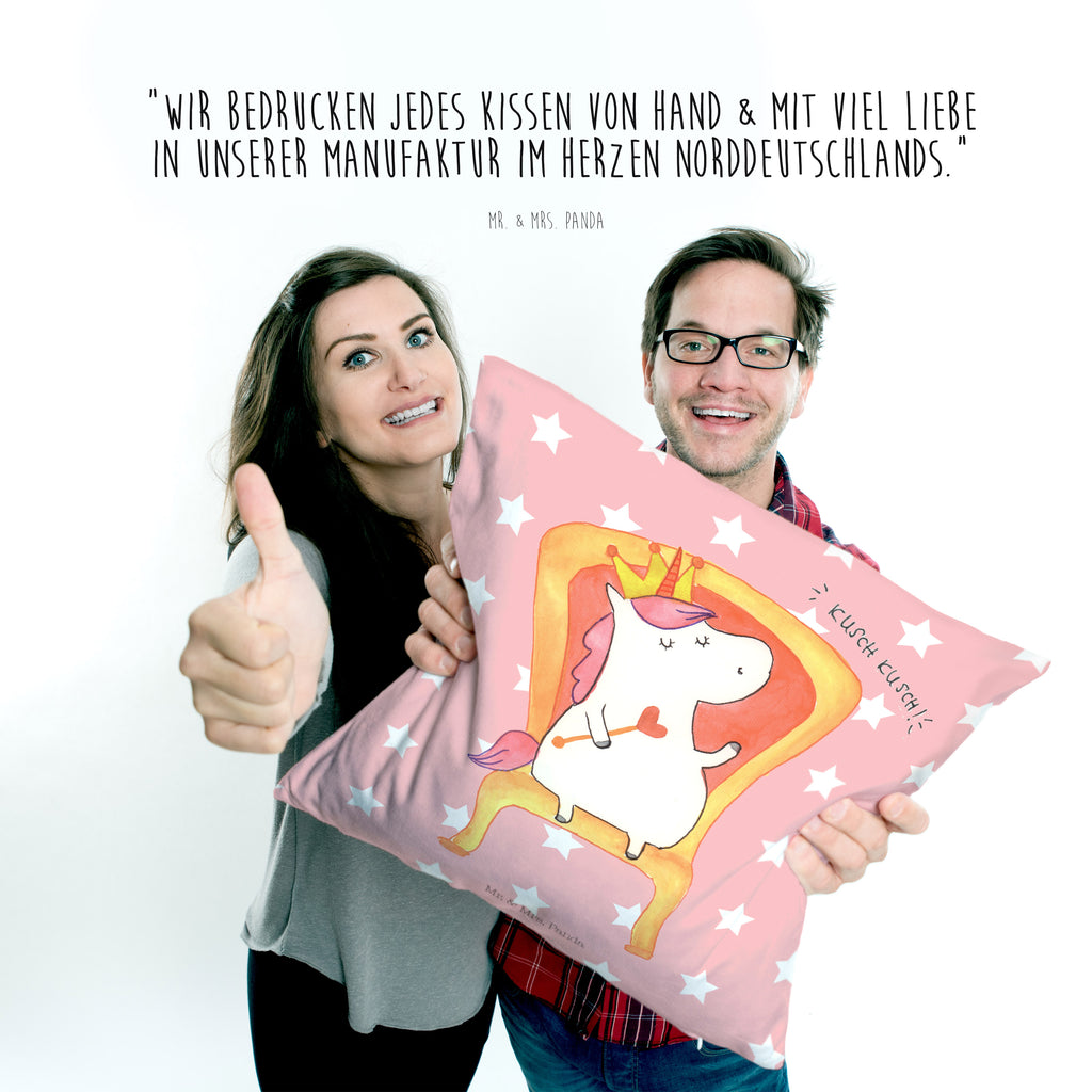 40x40 Kissen Einhorn König Kissenhülle, Kopfkissen, Sofakissen, Dekokissen, Motivkissen, Einhorn, Einhörner, Einhorn Deko, Pegasus, Unicorn, König, Präsident, Bundeskanzler, Herrscher, Kaiser, Prinzessin, Krone