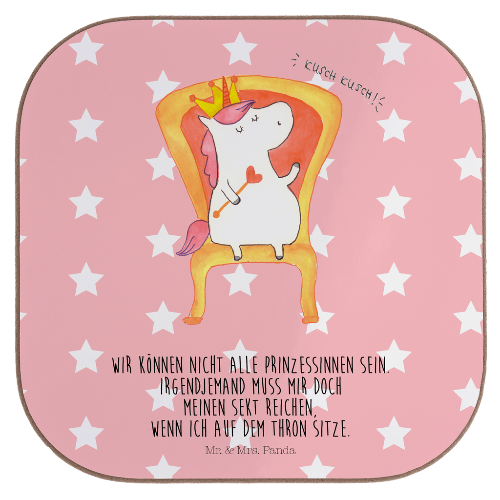 Quadratische Untersetzer Einhorn König Bierdeckel, Glasuntersetzer, Untersetzer Gläser, Getränkeuntersetzer, Einhorn, Einhörner, Einhorn Deko, Pegasus, Unicorn, König, Präsident, Bundeskanzler, Herrscher, Kaiser, Prinzessin, Krone