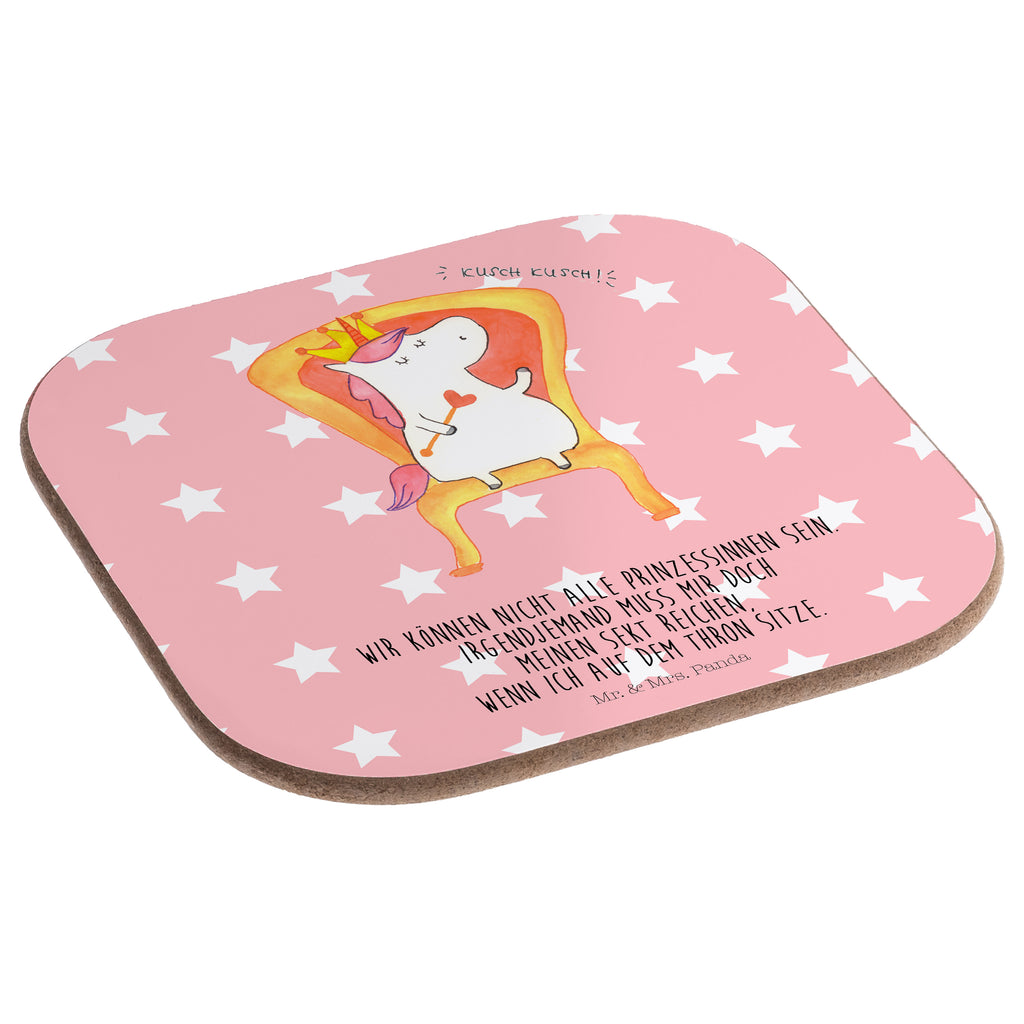 Quadratische Untersetzer Einhorn König Bierdeckel, Glasuntersetzer, Untersetzer Gläser, Getränkeuntersetzer, Einhorn, Einhörner, Einhorn Deko, Pegasus, Unicorn, König, Präsident, Bundeskanzler, Herrscher, Kaiser, Prinzessin, Krone