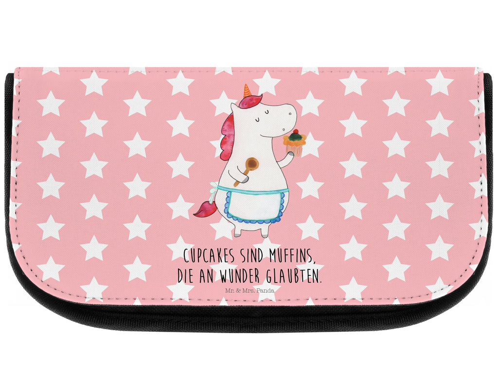 Kosmetiktasche Einhorn Küchenfee Kosmetikbeutel, Kulturtasche, Kulturbeutel, Schminktasche, Make-Up Tasche, Einhorn, Einhörner, Einhorn Deko, Pegasus, Unicorn, backen, Muffin, Motivation, Träumer, träumen, Bäckerin, Hobbykoch, Koch, Torte, Kuchen