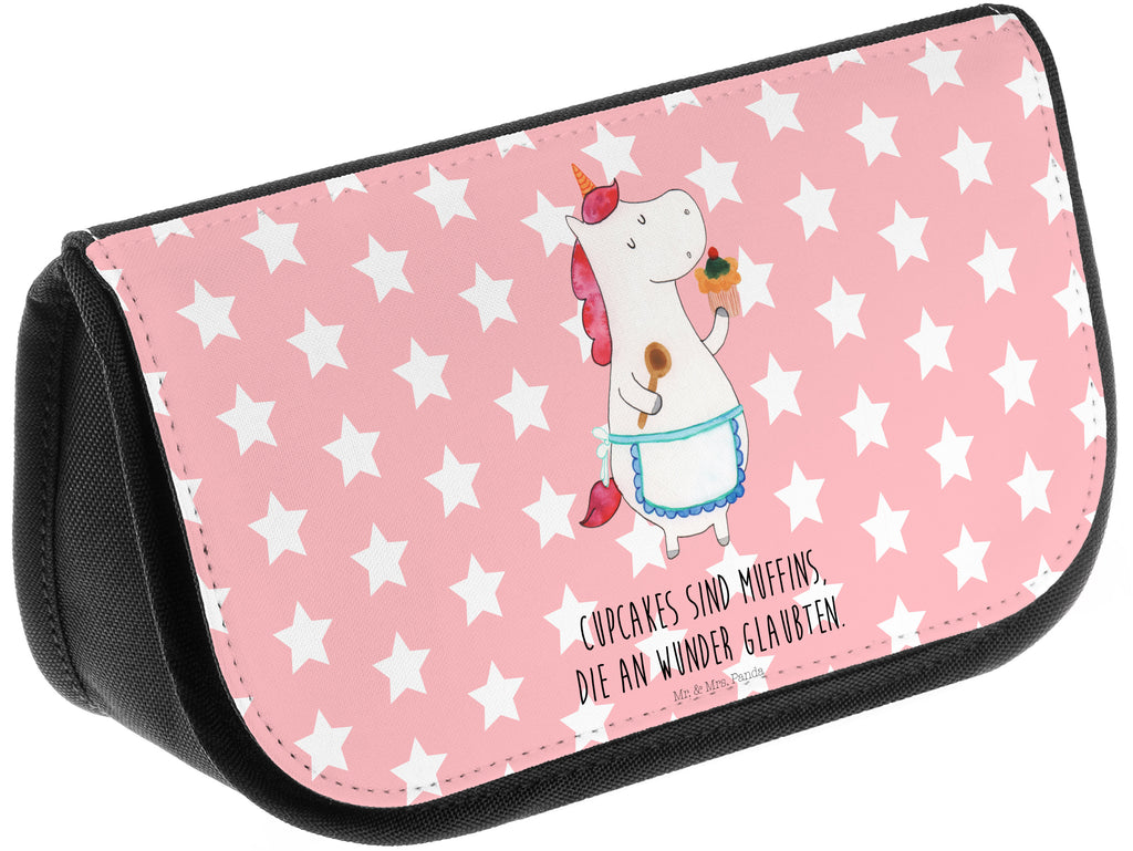 Kosmetiktasche Einhorn Küchenfee Kosmetikbeutel, Kulturtasche, Kulturbeutel, Schminktasche, Make-Up Tasche, Einhorn, Einhörner, Einhorn Deko, Pegasus, Unicorn, backen, Muffin, Motivation, Träumer, träumen, Bäckerin, Hobbykoch, Koch, Torte, Kuchen