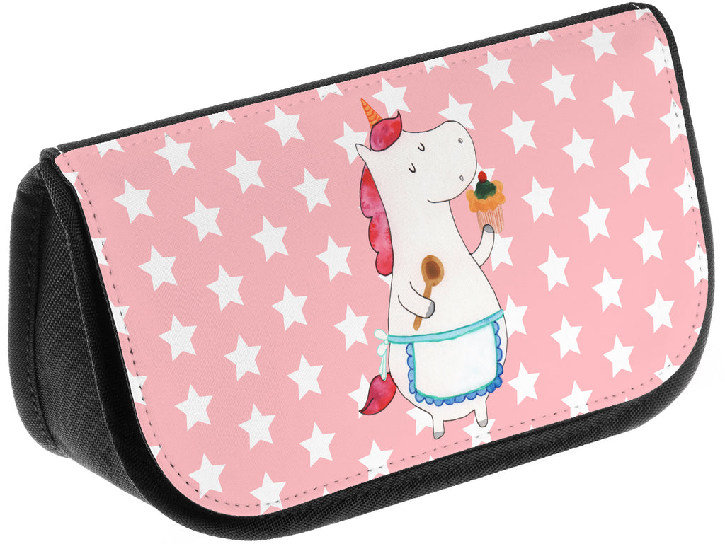 Kosmetiktasche Einhorn Küchenfee Kosmetikbeutel, Kulturtasche, Kulturbeutel, Schminktasche, Make-Up Tasche, Einhorn, Einhörner, Einhorn Deko, Pegasus, Unicorn, backen, Muffin, Motivation, Träumer, träumen, Bäckerin, Hobbykoch, Koch, Torte, Kuchen