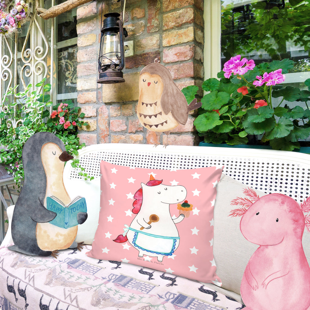 40x40 Kissen Einhorn Küchenfee Kissenhülle, Kopfkissen, Sofakissen, Dekokissen, Motivkissen, Einhorn, Einhörner, Einhorn Deko, Pegasus, Unicorn, backen, Muffin, Motivation, Träumer, träumen, Bäckerin, Hobbykoch, Koch, Torte, Kuchen