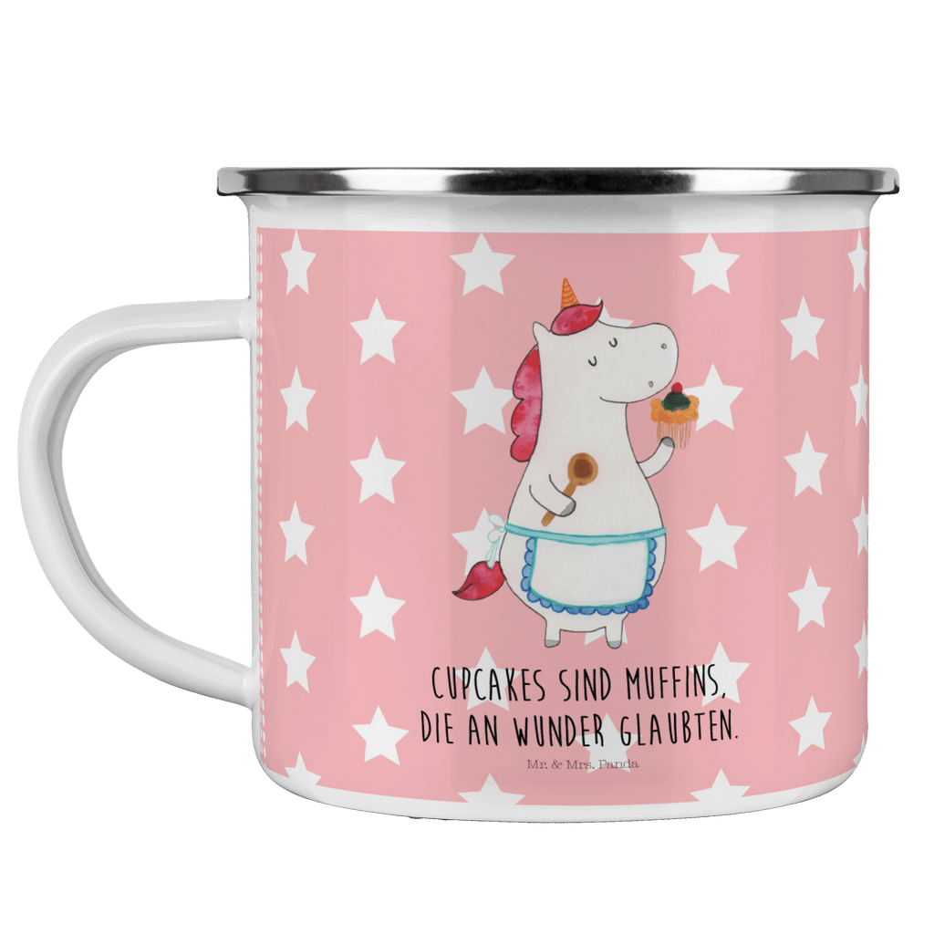 Camping Emaille Tasse Einhorn Küchenfee Campingtasse, Trinkbecher, Metalltasse, Outdoor Tasse, Emaille Trinkbecher, Blechtasse Outdoor, Emaille Campingbecher, Edelstahl Trinkbecher, Metalltasse für Camping, Kaffee Blechtasse, Camping Tasse Metall, Einhorn, Einhörner, Einhorn Deko, Pegasus, Unicorn, backen, Muffin, Motivation, Träumer, träumen, Bäckerin, Hobbykoch, Koch, Torte, Kuchen