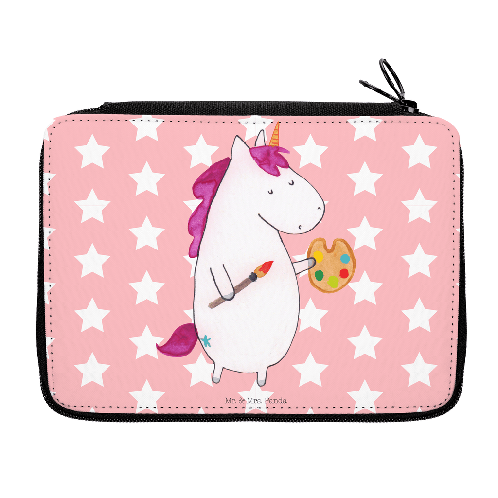 Federmappe Einhorn Künstler Federmappe, Stiftetasche, Stifte Etui, Schule, Einschulung, Geschenk, Kind, Schüler, Schülerin, Stifterolle, Federmäppchen, Motiv, Grundschule, Federmäppchen bedruckt, Büro Stifte Etui, Bestückte Federmappe, Kinder Federmappe, Federmappe Einschulung, Einhorn, Einhörner, Einhorn Deko, Pegasus, Unicorn, Englisch, Künstler, Artist, Malen, Zeichnen, Welt, Farbe, Stift, Pinsel, Maler