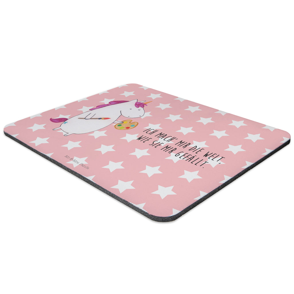 Mauspad Einhorn Künstler Mousepad, Computer zubehör, Büroausstattung, PC Zubehör, Arbeitszimmer, Mauspad, Einzigartiges Mauspad, Designer Mauspad, Einhorn, Einhörner, Einhorn Deko, Pegasus, Unicorn, Englisch, Künstler, Artist, Malen, Zeichnen, Welt, Farbe, Stift, Pinsel, Geschenk, Maler