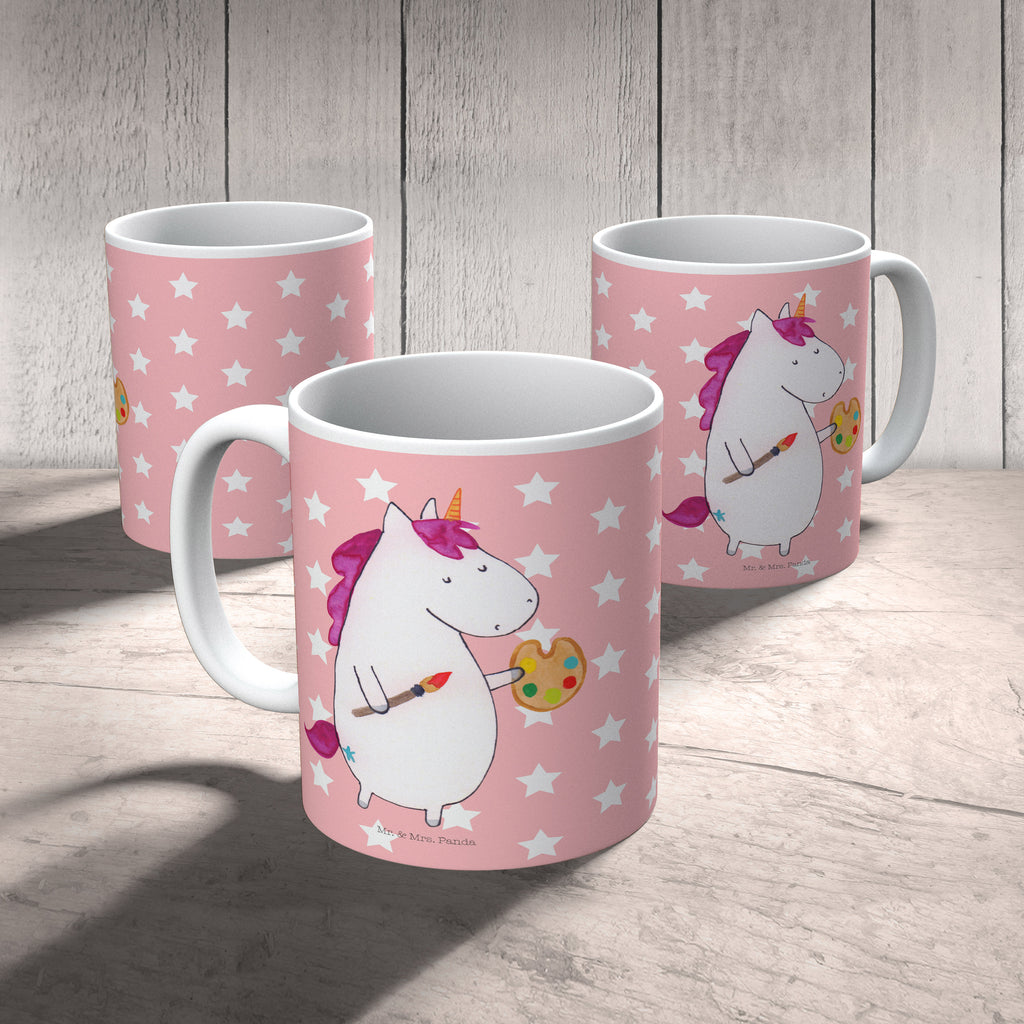 Tasse Einhorn Künstler Einhorn, Einhörner, Englisch, Künstler, Unicorn, Artist, Malen, Zeichnen, Welt, Farbe, Stift, Pinsel, Geschenk, Maler Becher, Kaffeetasse, Kaffeebecher, Tee, Frühstück, Büro  Einhorn, Einhörner, Einhorn Deko, Pegasus, Unicorn