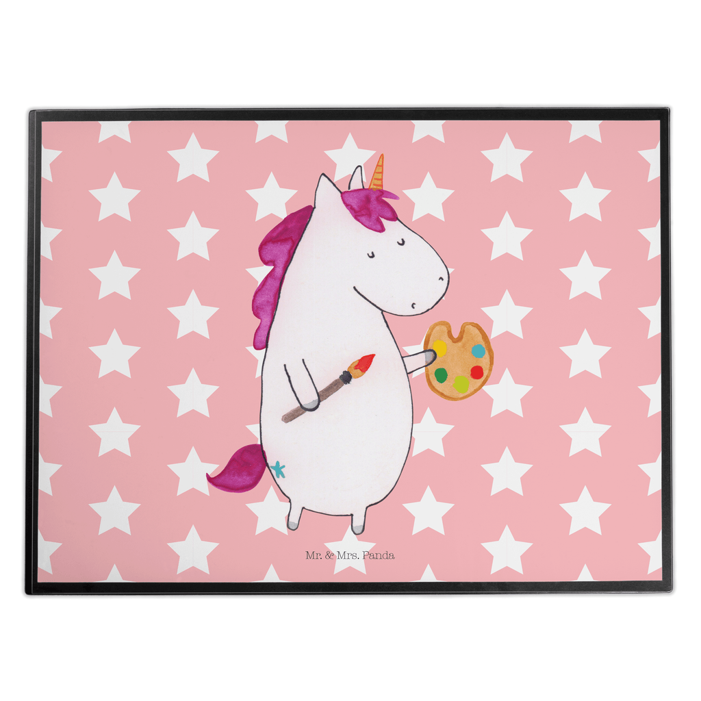 Schreibtischunterlage Einhorn Künstler Schreibunterlage, Schreibtischauflage, Bürobedarf, Büroartikel, Schreibwaren, Schreibtisch Unterlagen, Schreibtischunterlage Groß, Einhorn, Einhörner, Einhorn Deko, Pegasus, Unicorn, Englisch, Künstler, Artist, Malen, Zeichnen, Welt, Farbe, Stift, Pinsel, Geschenk, Maler