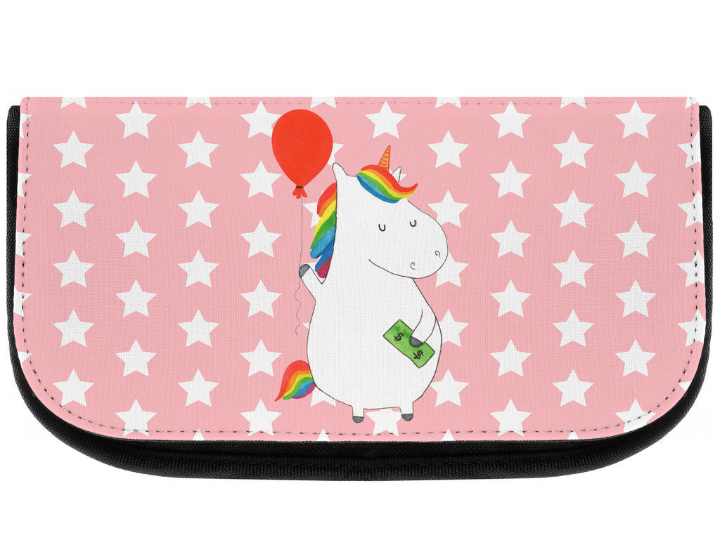 Kosmetiktasche Einhorn Luftballon Kosmetikbeutel, Kulturtasche, Kulturbeutel, Schminktasche, Make-Up Tasche, Einhorn, Einhörner, Einhorn Deko, Pegasus, Unicorn, Luftballon, Geld, Lebenslust, Freude, Geschenk, Freundin