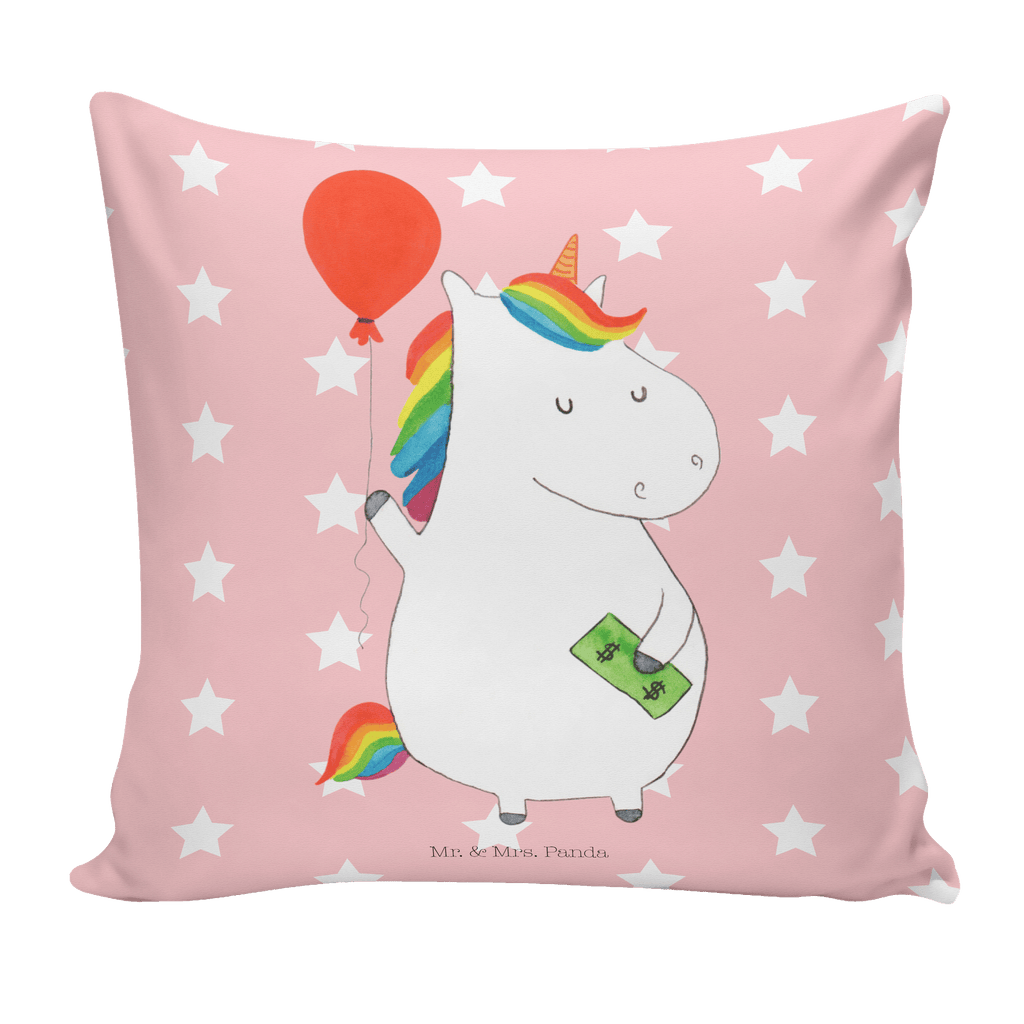 40x40 Kissen Einhorn Luftballon Kissenhülle, Kopfkissen, Sofakissen, Dekokissen, Motivkissen, Einhorn, Einhörner, Einhorn Deko, Pegasus, Unicorn, Luftballon, Geld, Lebenslust, Freude, Geschenk, Freundin