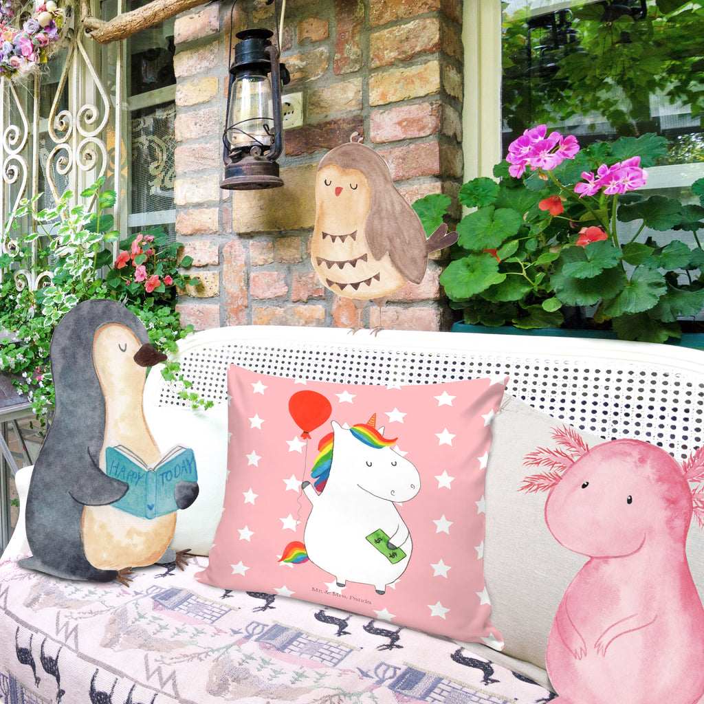 40x40 Kissen Einhorn Luftballon Kissenhülle, Kopfkissen, Sofakissen, Dekokissen, Motivkissen, Einhorn, Einhörner, Einhorn Deko, Pegasus, Unicorn, Luftballon, Geld, Lebenslust, Freude, Geschenk, Freundin