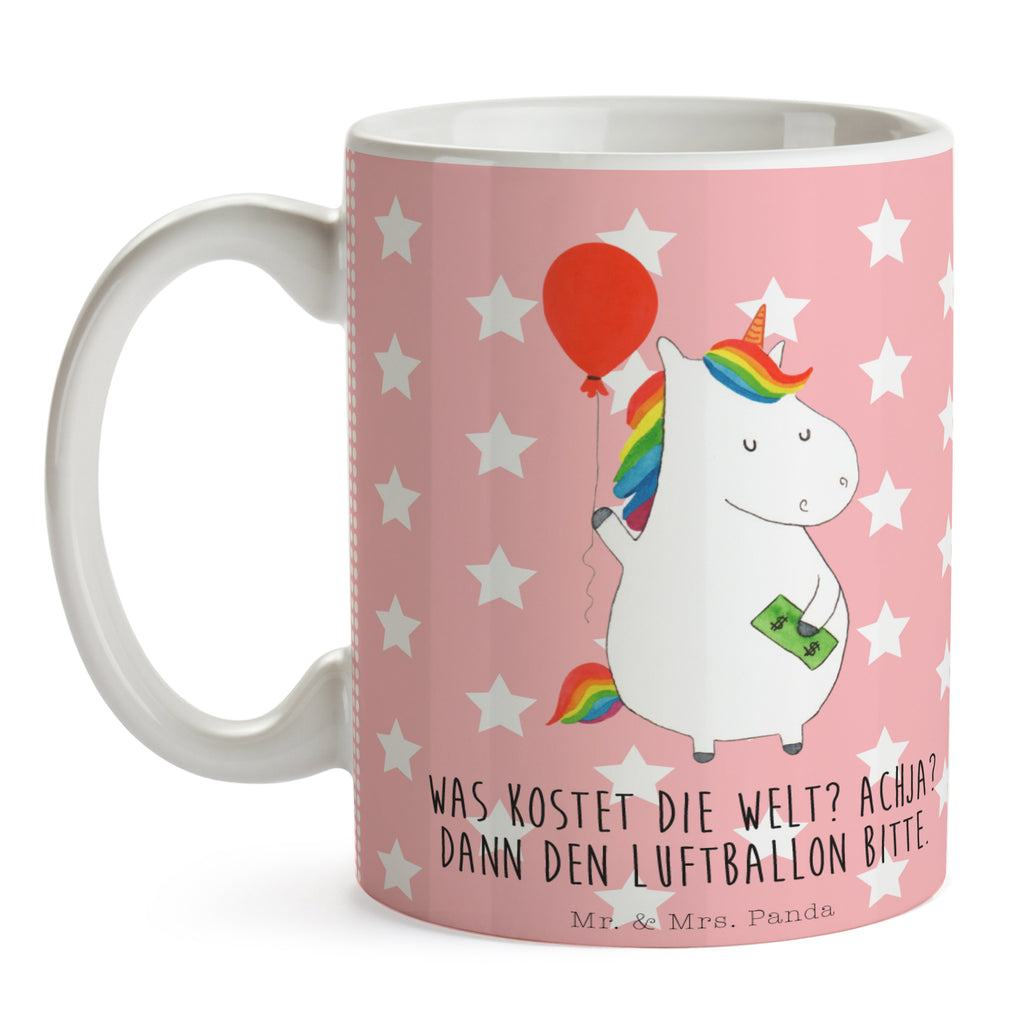 Tasse Einhorn Luftballon Einhorn, Einhörner, Unicorn, Luftballon, Geld, Lebenslust, Freude, Geschenk, Freundin	 Becher, Kaffeetasse, Kaffeebecher, Tee, Frühstück, Büro  Einhorn, Einhörner, Einhorn Deko, Pegasus, Unicorn