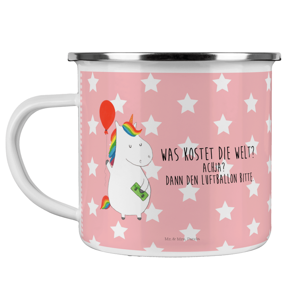 Camping Emaille Tasse Einhorn Luftballon Campingtasse, Trinkbecher, Metalltasse, Outdoor Tasse, Emaille Trinkbecher, Blechtasse Outdoor, Emaille Campingbecher, Edelstahl Trinkbecher, Metalltasse für Camping, Kaffee Blechtasse, Camping Tasse Metall, Einhorn, Einhörner, Einhorn Deko, Pegasus, Unicorn, Luftballon, Geld, Lebenslust, Freude, Geschenk, Freundin