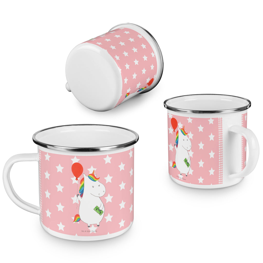 Camping Emaille Tasse Einhorn Luftballon Campingtasse, Trinkbecher, Metalltasse, Outdoor Tasse, Emaille Trinkbecher, Blechtasse Outdoor, Emaille Campingbecher, Edelstahl Trinkbecher, Metalltasse für Camping, Kaffee Blechtasse, Camping Tasse Metall, Einhorn, Einhörner, Einhorn Deko, Pegasus, Unicorn, Luftballon, Geld, Lebenslust, Freude, Geschenk, Freundin