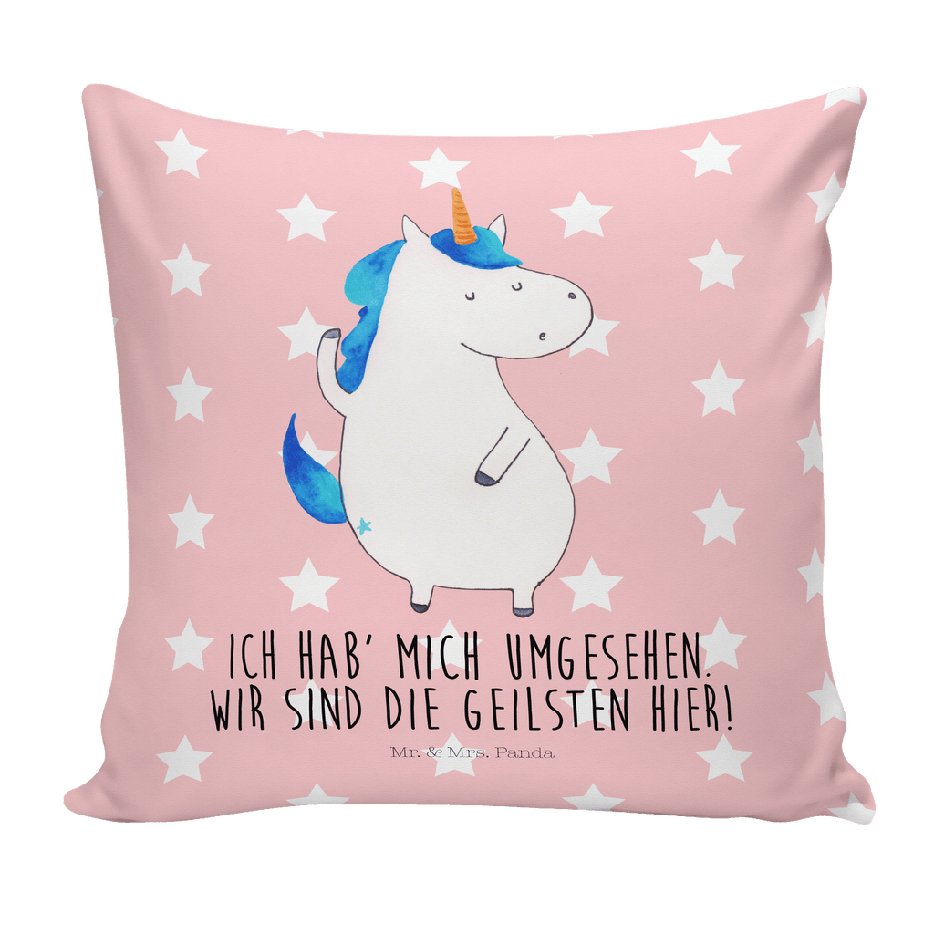 40x40 Kissen Einhorn Mann Kissenhülle, Kopfkissen, Sofakissen, Dekokissen, Motivkissen, Einhorn, Einhörner, Einhorn Deko, Pegasus, Unicorn, cool, Mann, Freundin, Familie, bester Freund, BFF, Party, hübsch, beste