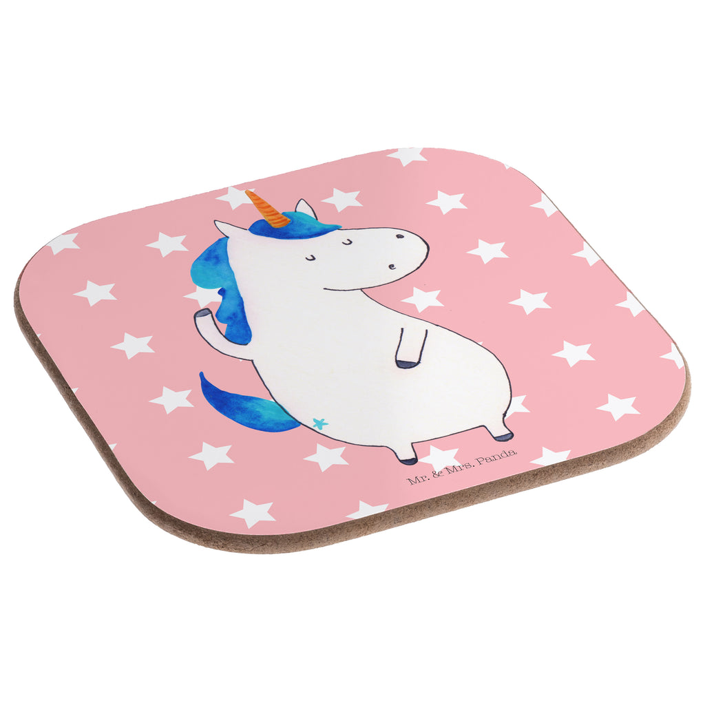 Quadratische Untersetzer Einhorn Mann Bierdeckel, Glasuntersetzer, Untersetzer Gläser, Getränkeuntersetzer, Einhorn, Einhörner, Einhorn Deko, Pegasus, Unicorn, cool, Mann, Freundin, Familie, bester Freund, BFF, Party, hübsch, beste