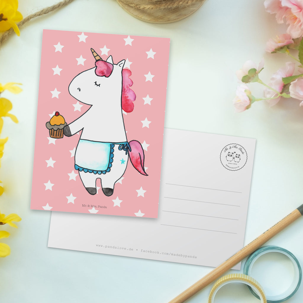 Postkarte Einhorn Muffin Geschenkkarte, Grußkarte, Karte, Einladung, Ansichtskarte, Geburtstagskarte, Einladungskarte, Einhorn, Einhörner, Einhorn Deko, Pegasus, Unicorn, Geburtstag, Backen, Muffin, Kekse, Geburtstagsgrüße, Glückwünsche, Liebesgrüße, Grüße