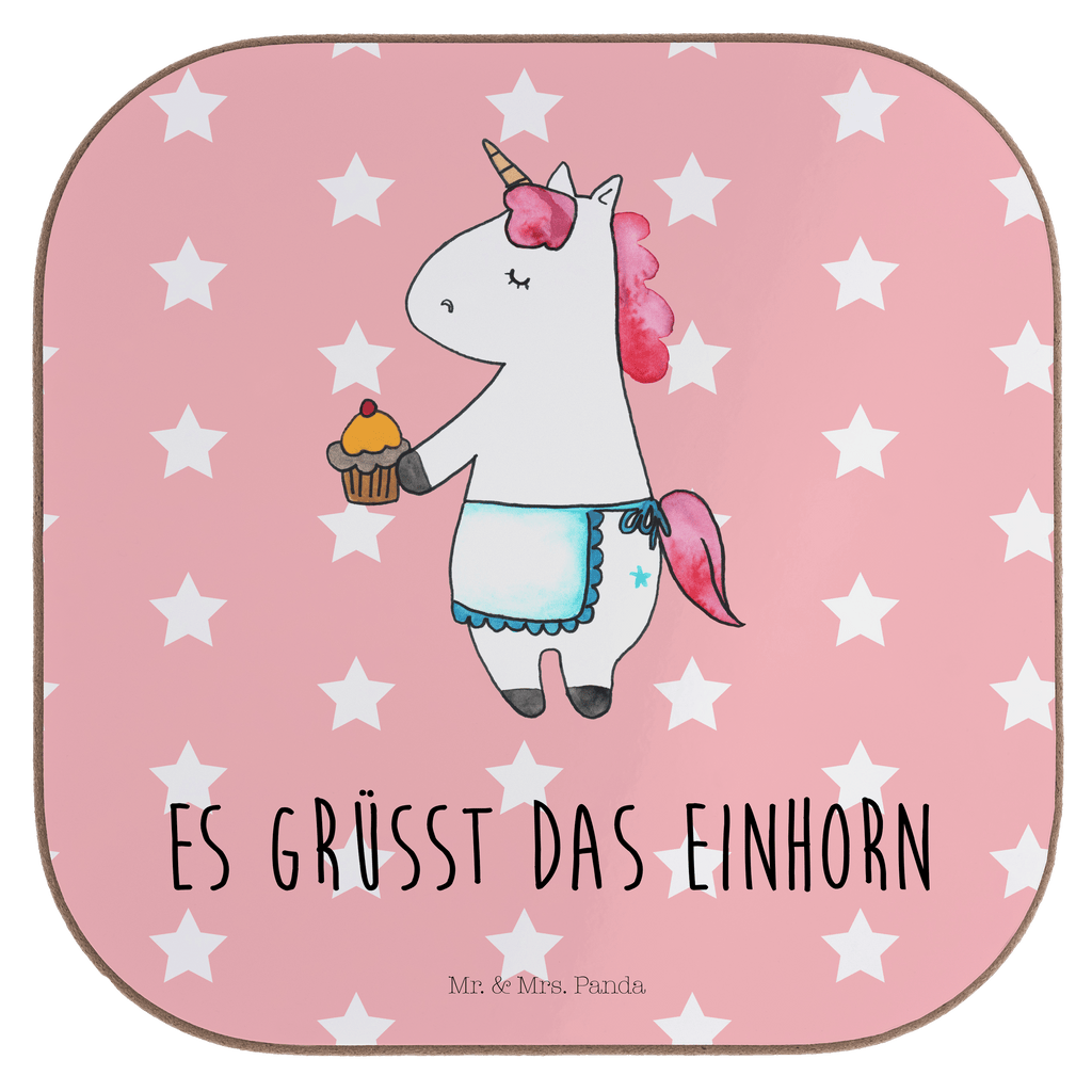 Quadratische Untersetzer Einhorn Muffin Bierdeckel, Glasuntersetzer, Untersetzer Gläser, Getränkeuntersetzer, Einhorn, Einhörner, Einhorn Deko, Pegasus, Unicorn, Geburtstag, Backen, Muffin, Kekse, Geburtstagsgrüße, Glückwünsche, Liebesgrüße, Grüße