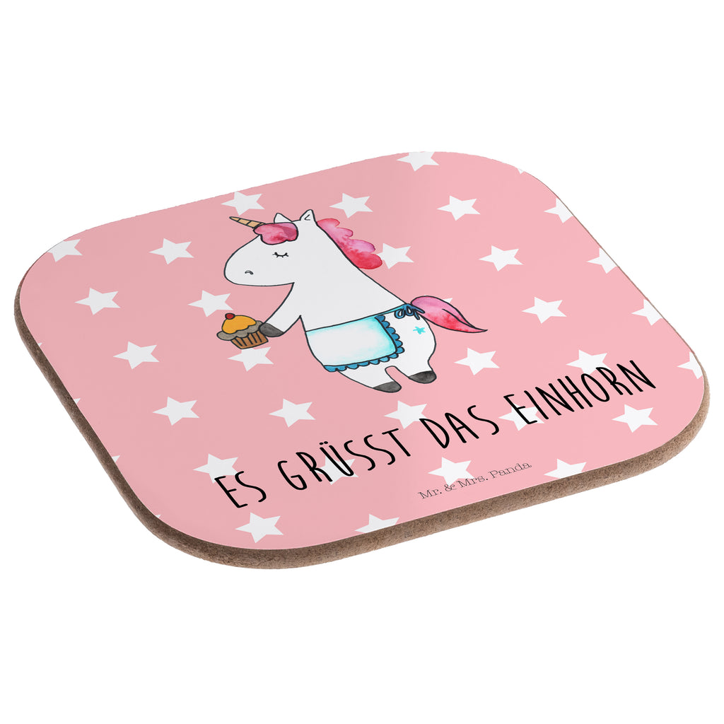 Quadratische Untersetzer Einhorn Muffin Bierdeckel, Glasuntersetzer, Untersetzer Gläser, Getränkeuntersetzer, Einhorn, Einhörner, Einhorn Deko, Pegasus, Unicorn, Geburtstag, Backen, Muffin, Kekse, Geburtstagsgrüße, Glückwünsche, Liebesgrüße, Grüße