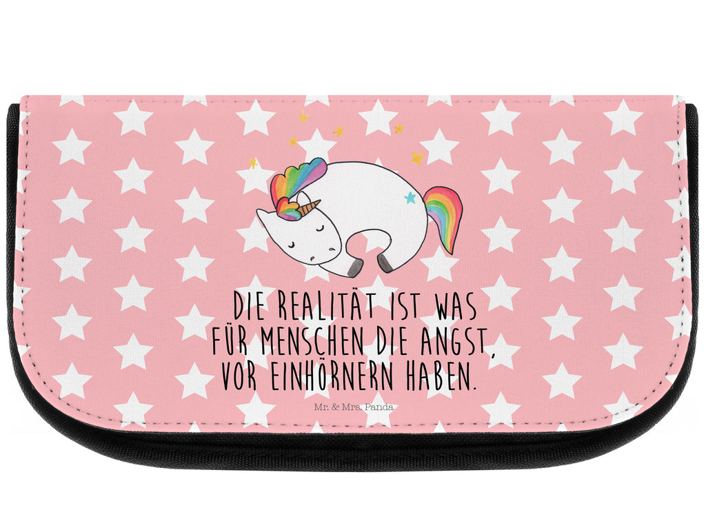 Kosmetiktasche Einhorn Nacht Kosmetikbeutel, Kulturtasche, Kulturbeutel, Schminktasche, Make-Up Tasche, Einhorn, Einhörner, Einhorn Deko, Pegasus, Unicorn, Träume, Traum, unicorn, Realität, Menschen, Geschenk, Ruhe, Freundin