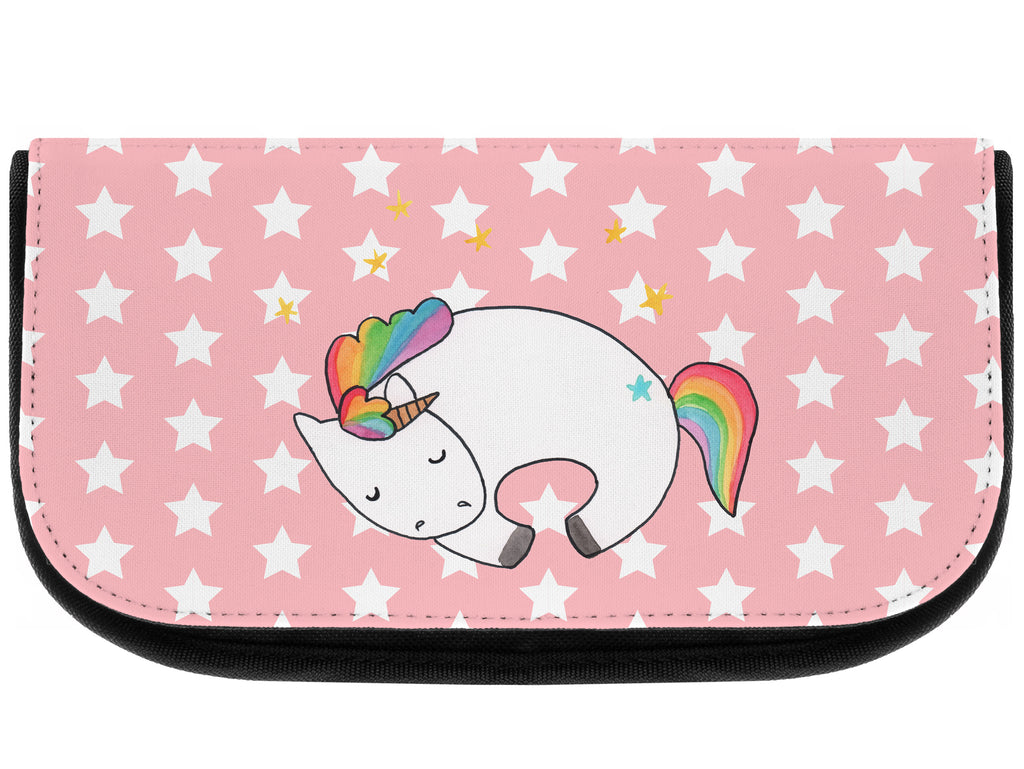 Kosmetiktasche Einhorn Nacht Kosmetikbeutel, Kulturtasche, Kulturbeutel, Schminktasche, Make-Up Tasche, Einhorn, Einhörner, Einhorn Deko, Pegasus, Unicorn, Träume, Traum, unicorn, Realität, Menschen, Geschenk, Ruhe, Freundin