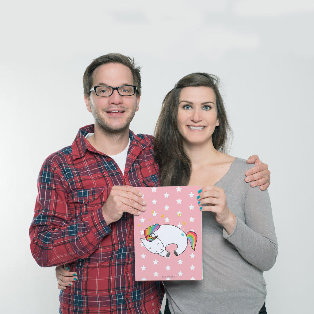 Poster Einhorn Nacht Poster, Wandposter, Bild, Wanddeko, Küchenposter, Kinderposter, Wanddeko Bild, Raumdekoration, Wanddekoration, Handgemaltes Poster, Mr. & Mrs. Panda Poster, Designposter, Kunstdruck, Posterdruck, Einhorn, Einhörner, Einhorn Deko, Pegasus, Unicorn, Träume, Traum, unicorn, Realität, Menschen, Geschenk, Ruhe, Freundin