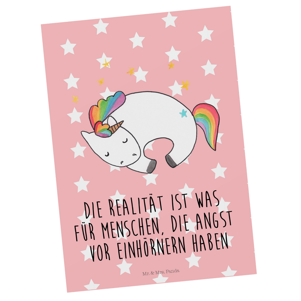 Postkarte Einhorn Nacht Geschenkkarte, Grußkarte, Karte, Einladung, Ansichtskarte, Geburtstagskarte, Einladungskarte, Einhorn, Einhörner, Einhorn Deko, Pegasus, Unicorn, Träume, Traum, unicorn, Realität, Menschen, Geschenk, Ruhe, Freundin