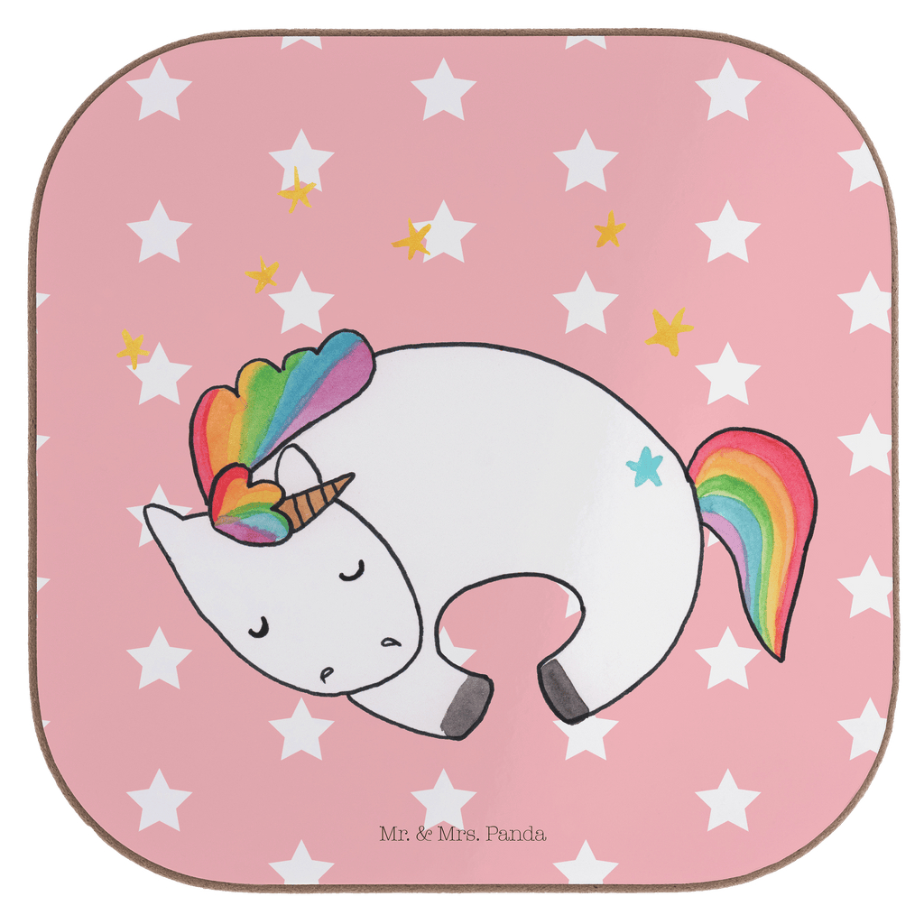 Quadratische Untersetzer Einhorn Nacht Bierdeckel, Glasuntersetzer, Untersetzer Gläser, Getränkeuntersetzer, Einhorn, Einhörner, Einhorn Deko, Pegasus, Unicorn, Träume, Traum, unicorn, Realität, Menschen, Geschenk, Ruhe, Freundin