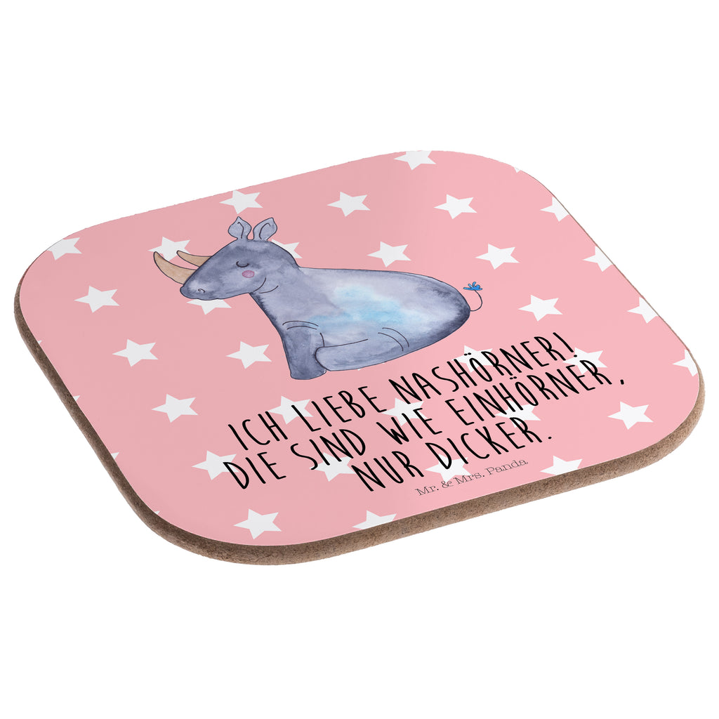 Quadratische Untersetzer Einhorn Nashorn Bierdeckel, Glasuntersetzer, Untersetzer Gläser, Getränkeuntersetzer, Einhorn, Einhörner, Einhorn Deko, Pegasus, Unicorn, Regenbogen, witzig, lustig, Zoo, Glitzer, Einhornpower, Erwachsenwerden, Nashorn, Nashörner