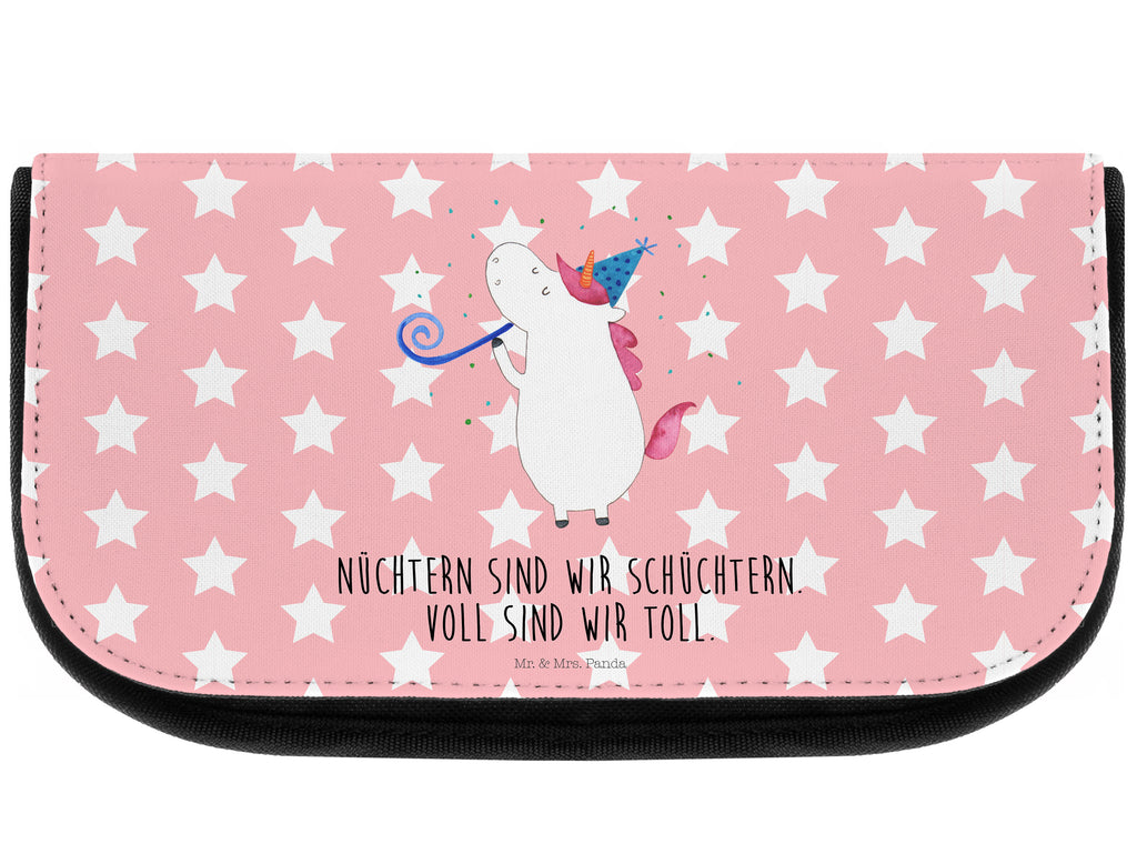 Kosmetiktasche Einhorn Party Kosmetikbeutel, Kulturtasche, Kulturbeutel, Schminktasche, Make-Up Tasche, Einhorn, Einhörner, Einhorn Deko, Pegasus, Unicorn, Glitzer, Konfetti, Party, Geburtstag, Feier, Fest, Alkohol, Disco, Club