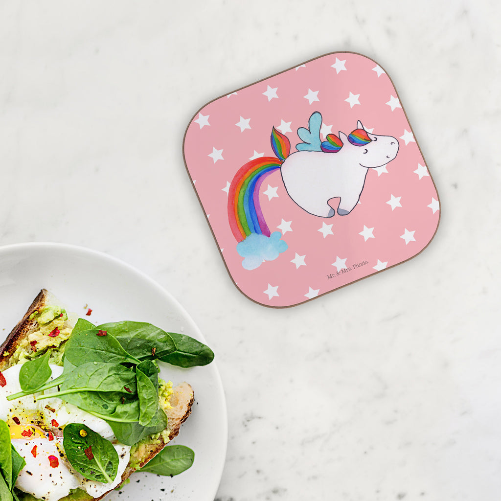 Quadratische Untersetzer Einhorn Pegasus Bierdeckel, Glasuntersetzer, Untersetzer Gläser, Getränkeuntersetzer, Einhorn, Einhörner, Einhorn Deko, Pegasus, Unicorn, Regenbogen, Spielen, Realität, Glitzer, Erwachsenwerden